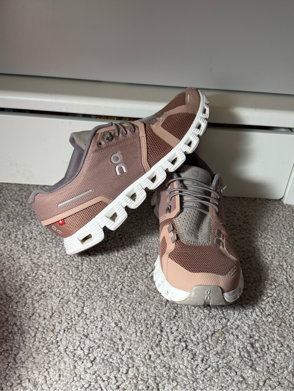 On Running Men's Athletic Sneakers in Tan and Brown